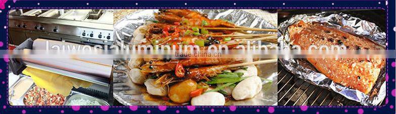 Food packaging aluminium foil paper in roll type used in kitchen and cooking