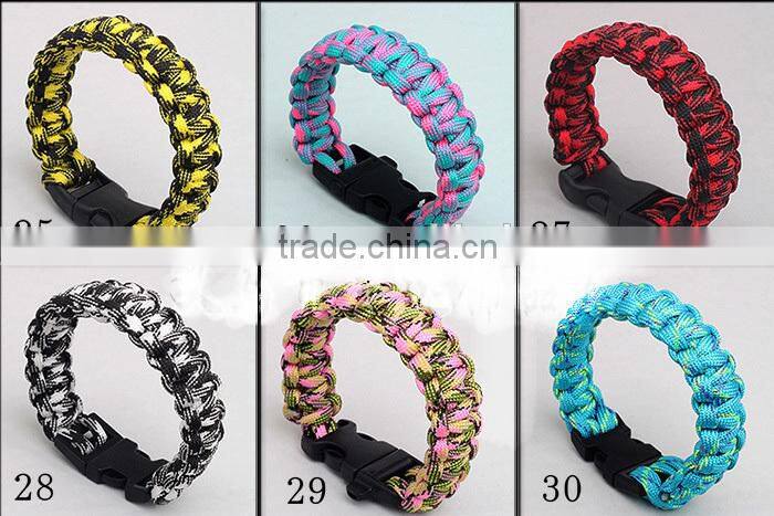 U umbrella rope bracelet outdoor survival bracelet Quick release seven core umbrella rope survival bracelet Emergency escape rop