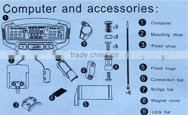 sunding bicycle computer cycling accessories bike speedometer waterproof