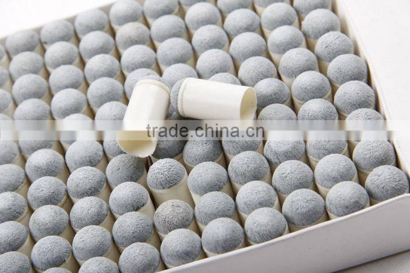 Wholesale cheap price 100 pcs push on billiard pool snooker cue tips 10mm 11mm 13mm