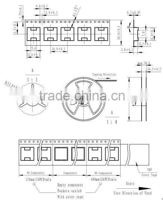 Low current smd buzzer with CE&Rohs(Piezo SMD buzzer)