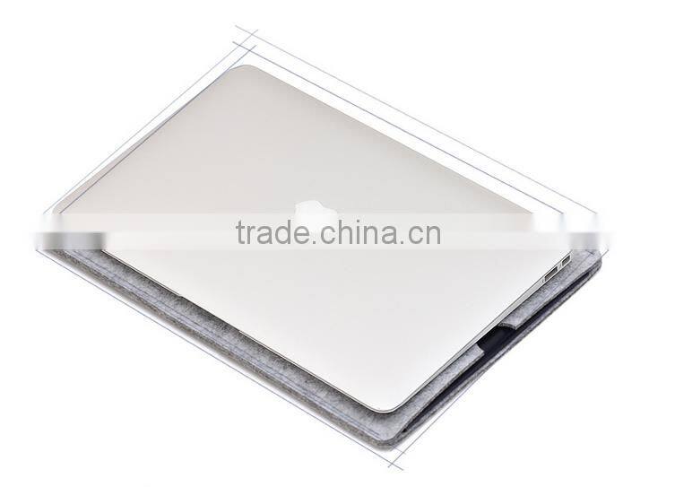 Felt Wool Sleeve Ultrabook Laptop bag case for Apple Macbook Grey