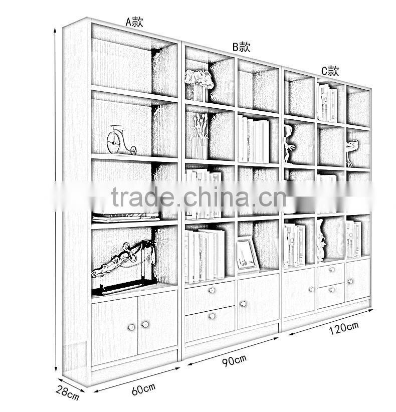 Chinese Customized DIY Melamine Bookcase