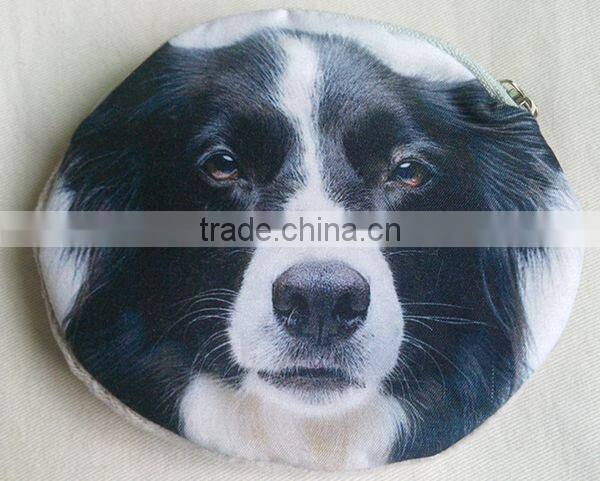 Unique Cartoon Dog Cat-people Fabrics Unisex Coin Wallet Wholesale ZTCW-0028