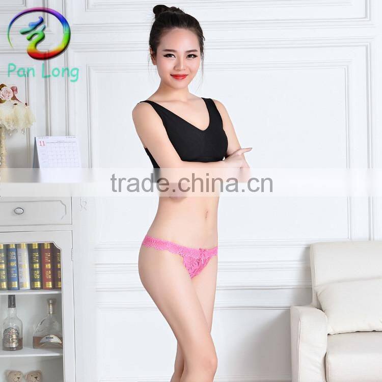 2015 sexy thong Women lace v-string tanga for young girls