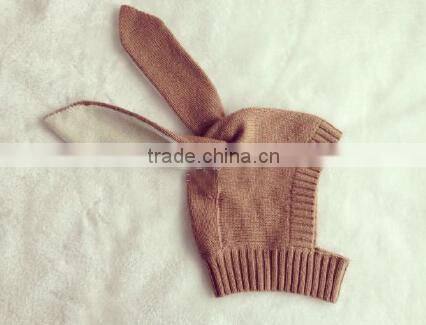 2015 Autumn Winter New Baby Hat Kids Baby Beanie Bebes Crochet Beanie Rabbit Cap