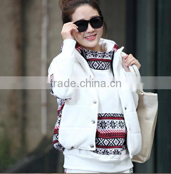 Winter three-piece sweater suit for pergnant women, warm thick maternity clothes for winter