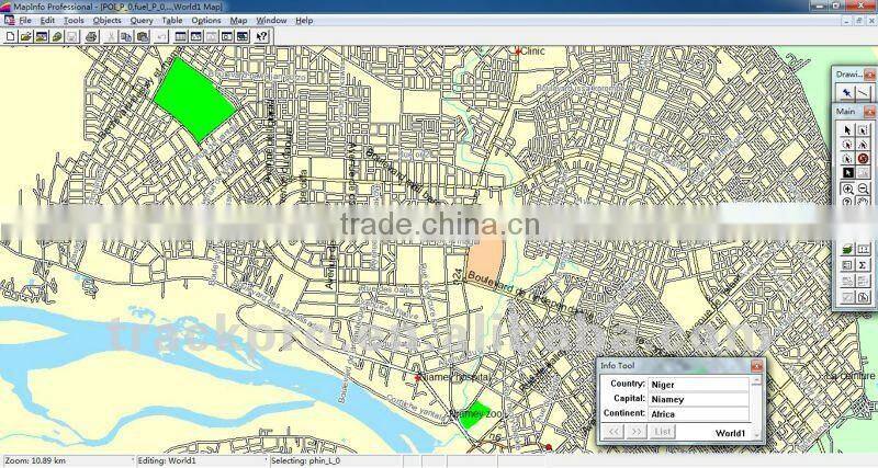 Niger mapinfo tab map ESRI shp format map