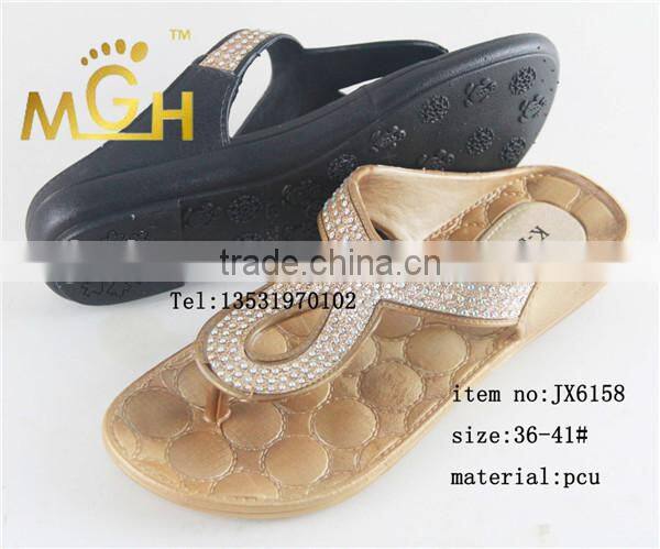 beautiful china shoes pcu lady shoes