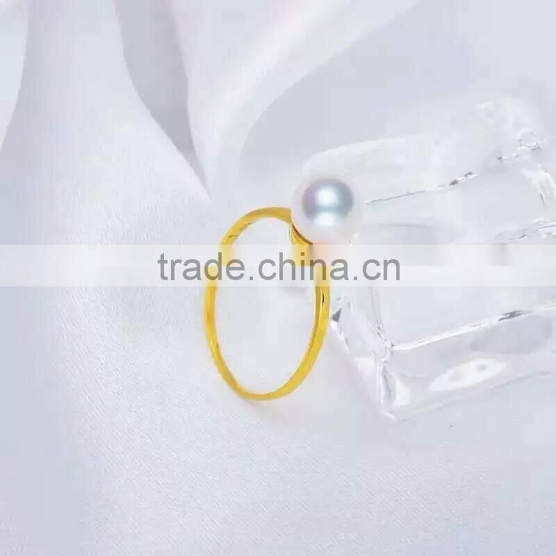 quality freshwater pearl ring designs silver white gold pearl rings