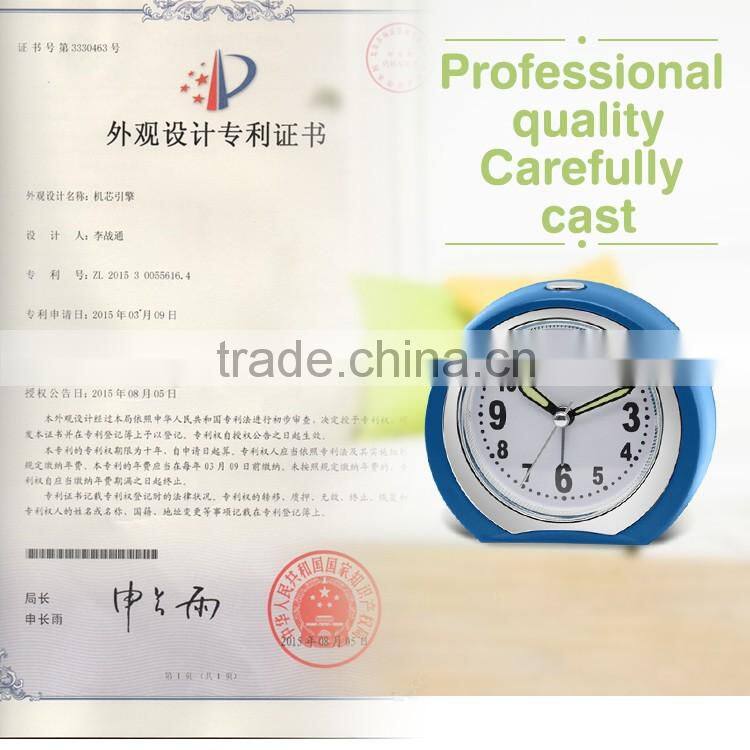 BB08004 Home decoration Ananlog Table beep alarm clock with moon shape