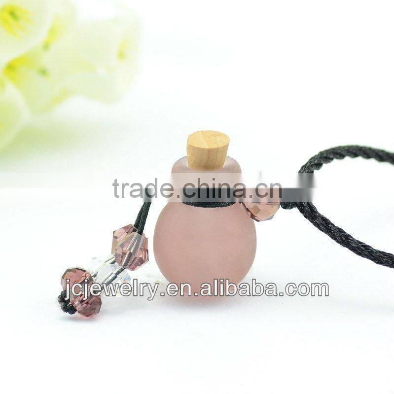 ANTIQUE CHINESE MURANO GLASS SCENT BOTTLE PENDANT NECKLACE