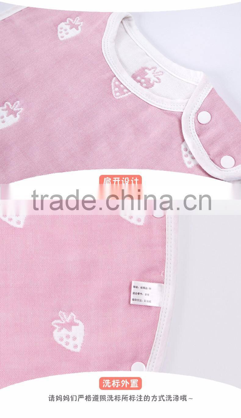 New Arrival Gauze Cotton Kids Cute Sleeping Bag