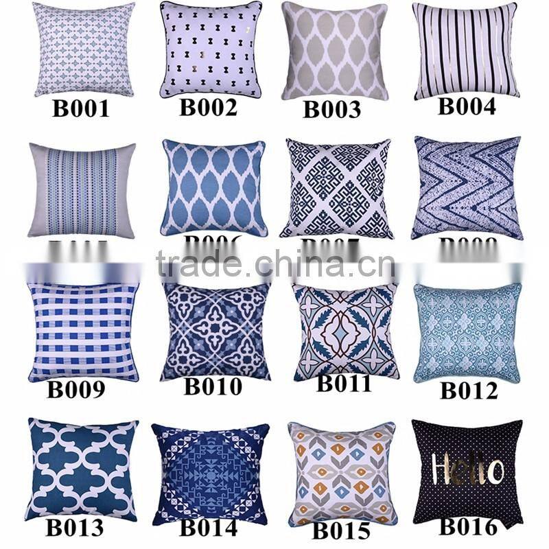 Adults Age Group and Square Shape Screen Printed cotton linen cushion cover