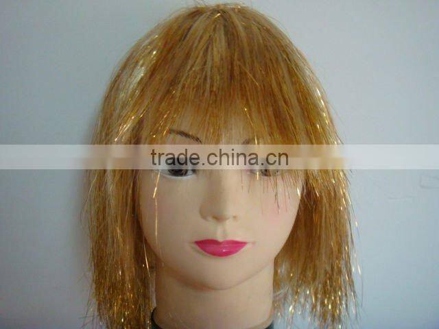 Golden party wig