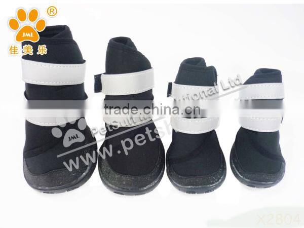 2014 JML hot sell waterproof dog shoes with rubber sole