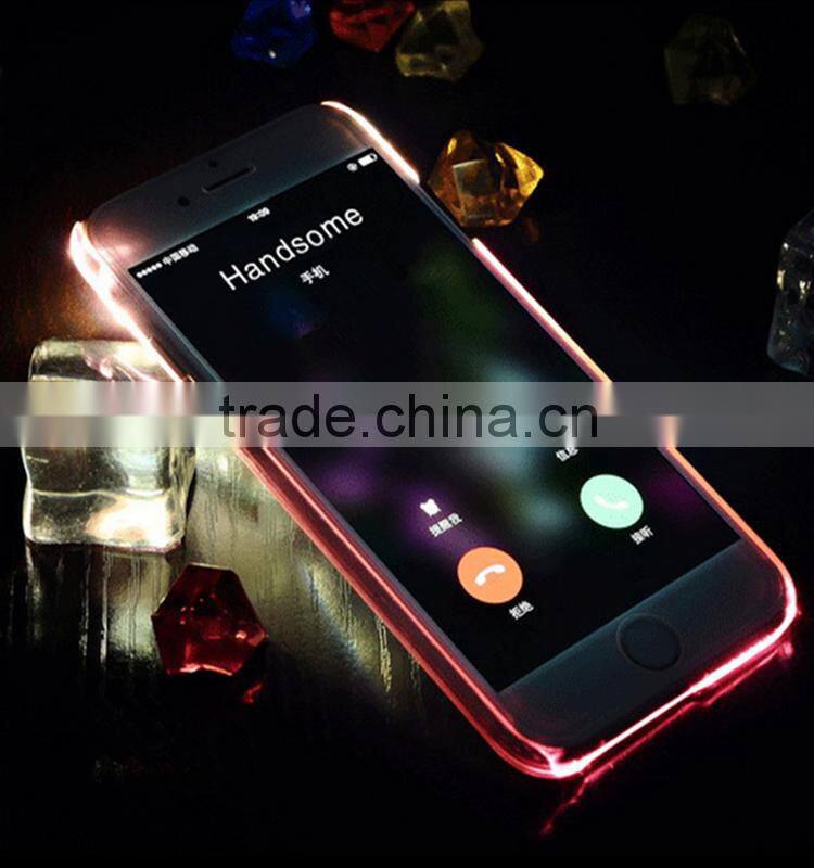 Innovative design TPU silicone fashionable colorful led phone cover for iPhone