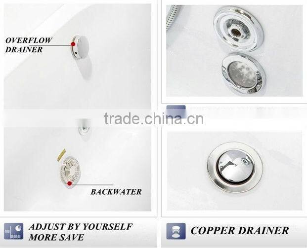 small size corner bathtub