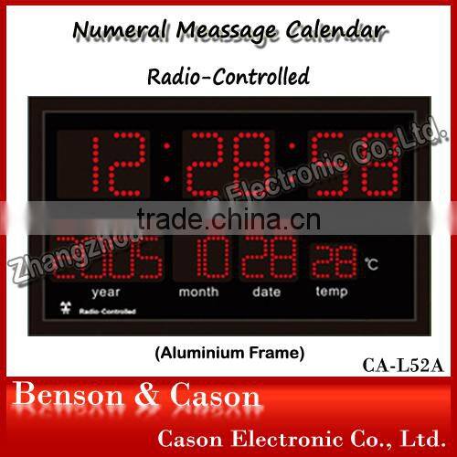 Cason Clapboard Table Clock Digital LED Wall Clock