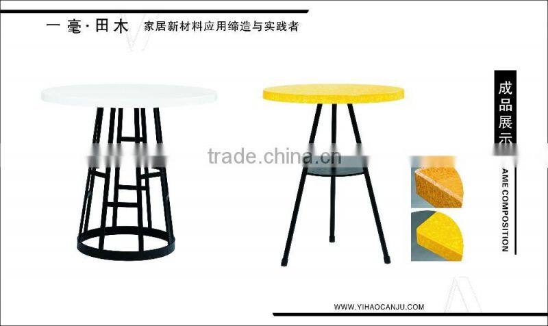 2016 new product first facotry design anti high &low temperature compound melamine table with UV test for catering resturant