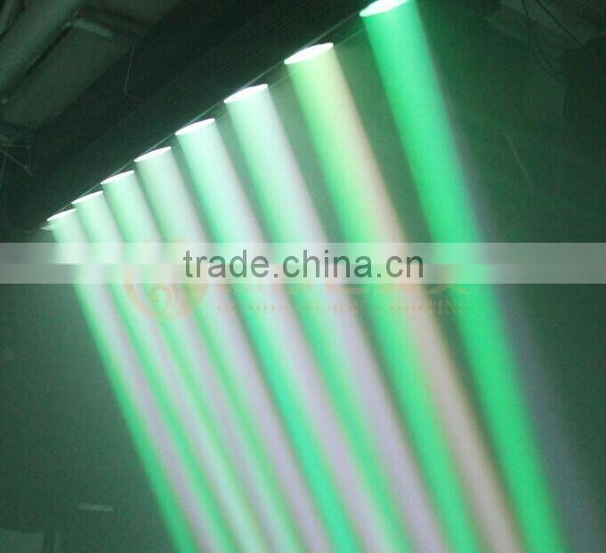 Guangzhou factory 8x10w beam dmx stage chrismased lighting effect bar moving head lighting
