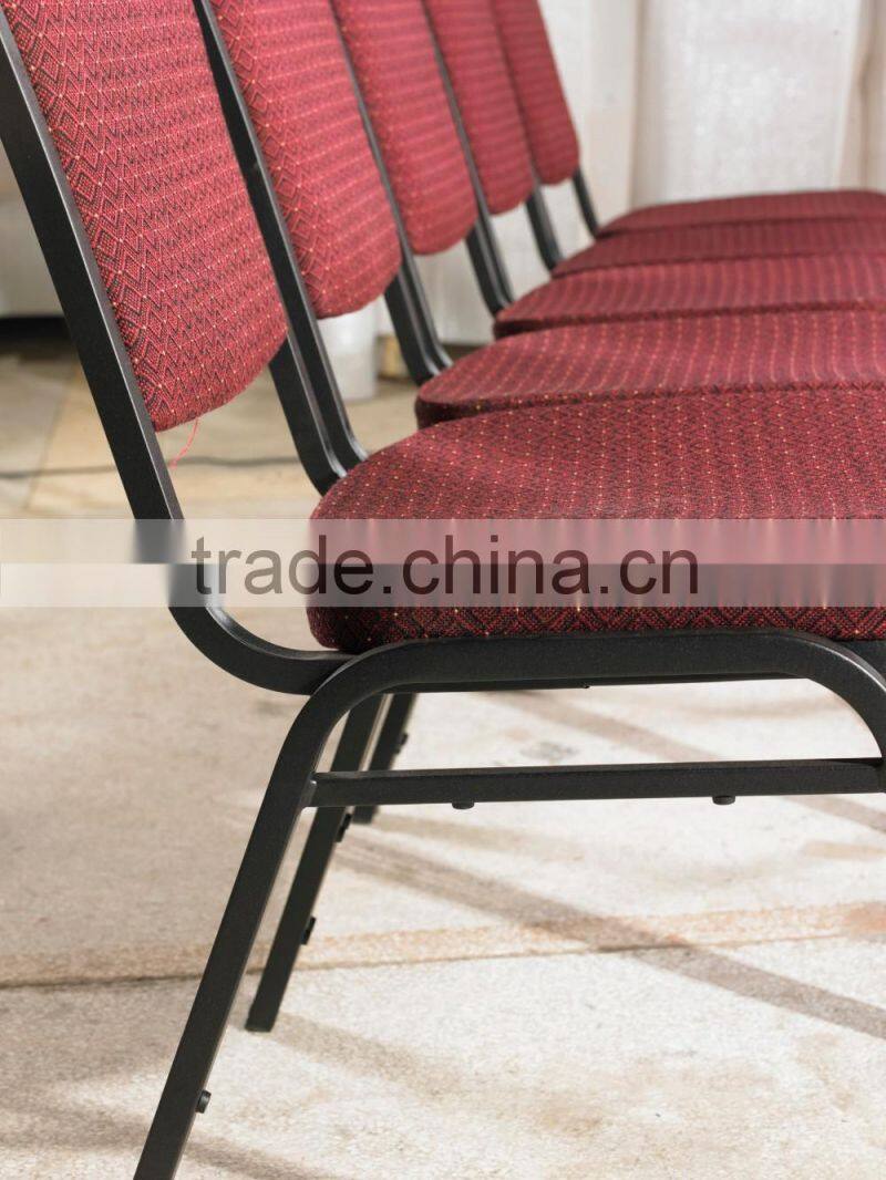 standard good quality iron stacking hotel banquet chair