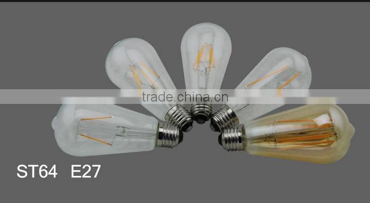Edison Style Led Filament Bulb 2W 4W 6W 8W E27 Glass Cover 220v Led filament Lamp Light
