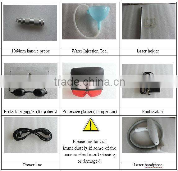 Comfortable cooling probe Beauty equipment FB-P001-Long pluse laser machine for hair removal/spider veins removal