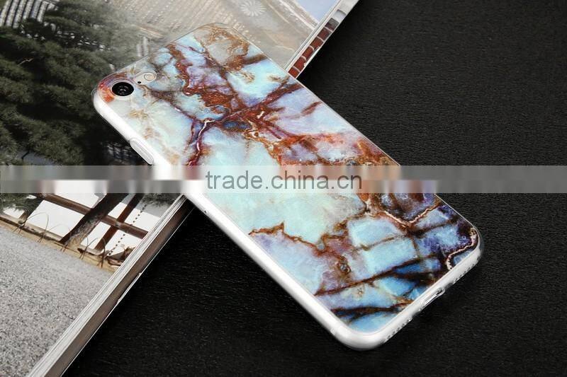 GVC Marble case for iphone 7 PLUS SOFT SILICONE GEL RUBBER case,CREATIVE TPU case for iphone 7 COVER Case STONE STYLE