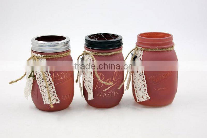 Mesh cover Glass flower arranging vase