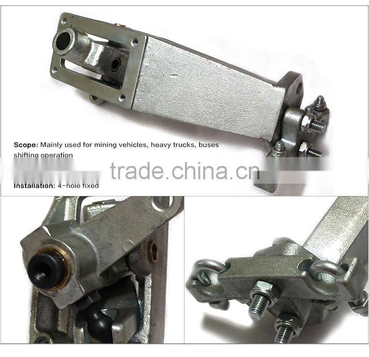 GJ1128 gear shifting and selecting cable control lever manual transmission for mine truck, heavy truck and coach