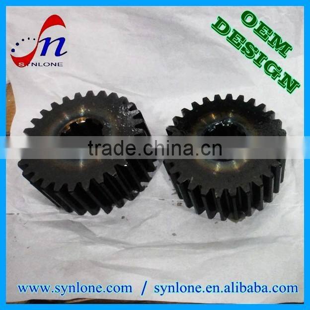 High quality precision-machined spline spur gear with 100% inspection