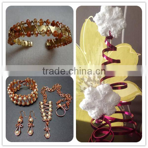 anodized aluminum wire/DIY crafts colored flat aluminum wire