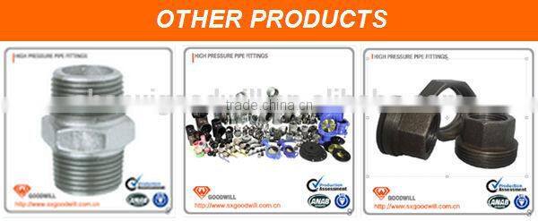 GI malleable cast iron galvanized pipe fittings