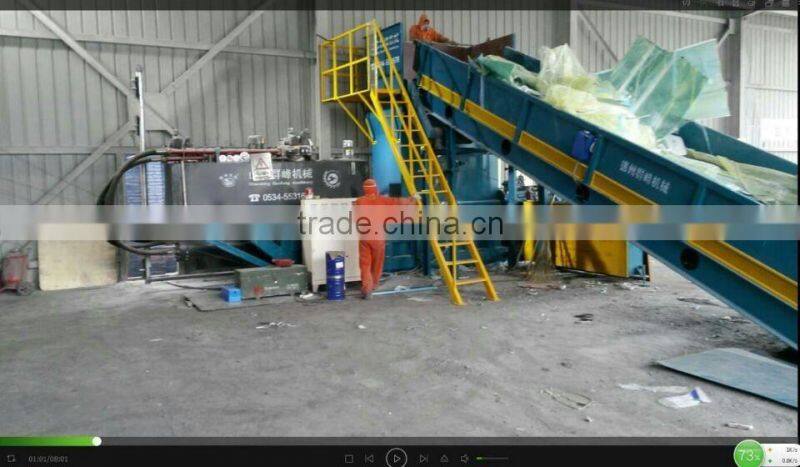 Automatic hyraulic plastic film baler/ PET bottle baler/ Paper baler