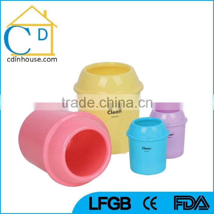 Wholesale Round OPen Top Small Plastic Trash Can