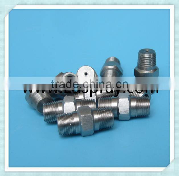 Stainless steel two double threads fulljet washing nozzle