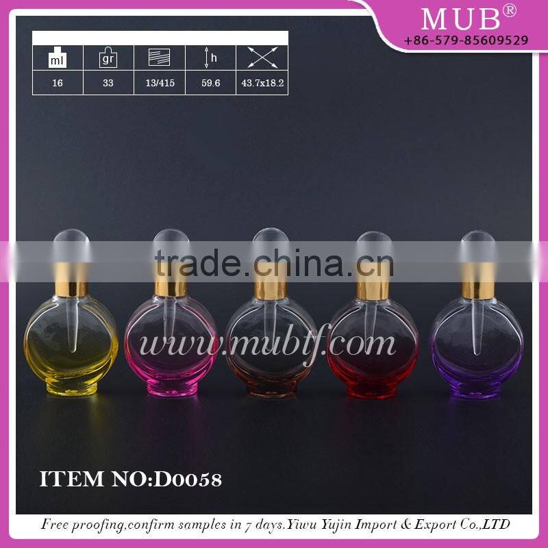 D0054 roll bottle glass bottle aluminum perfume bottle wholesale
