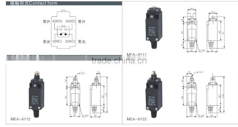 Winch limit switch, sliding gate limit switch, high temperature limit switch