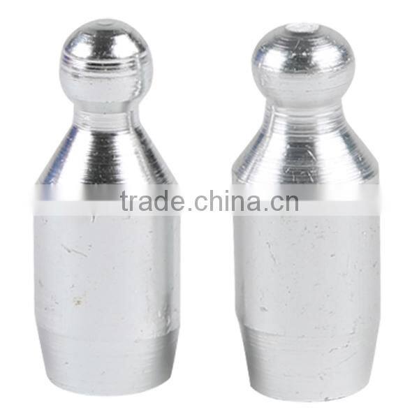 Universal Aluminum 2X/a Set silver Motorcycle Tyre Tire Valve Stem Caps 28*8 mm