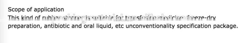 The new glass bottle with rubber stopper