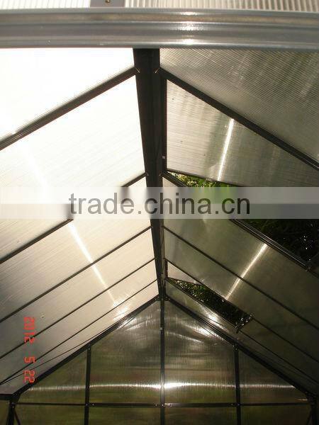New Inventions-- dark gary alminum frame polycarbonate green house HX65120-1 Series