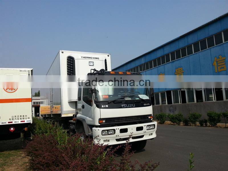 2015 hot-sale 2axles refrigerated van semi trailer/3 axles refrigerator freezer truck