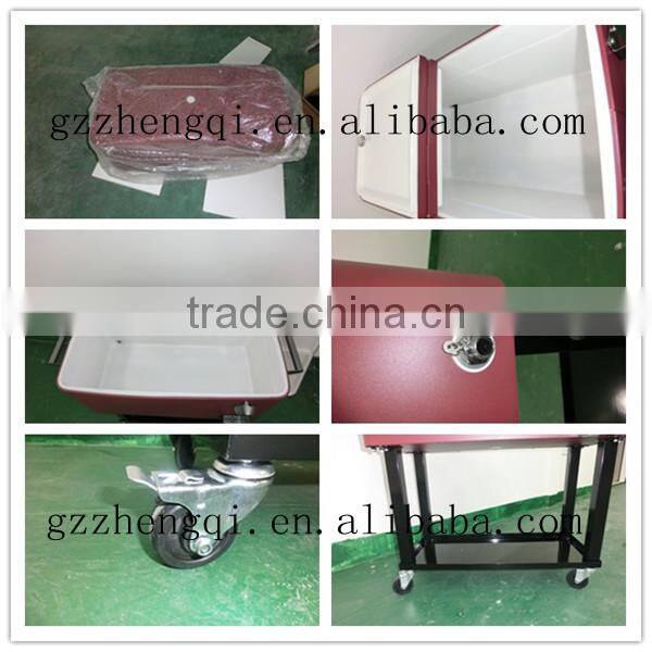 beverage cooler cart,outdoor refreshment cart, Ice cooler Cart for beer