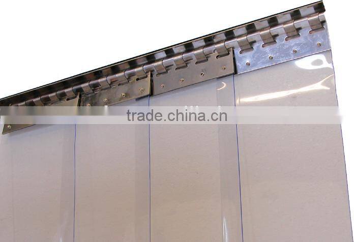 Yellow Orange Clear PVC Strip Door Curtain