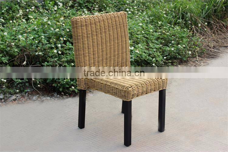 Outdoor wicker furniture corridor armless chair