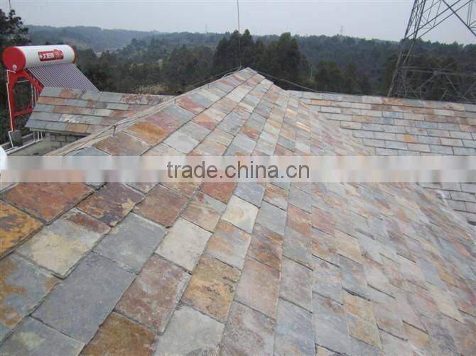 Rough slate plate tile