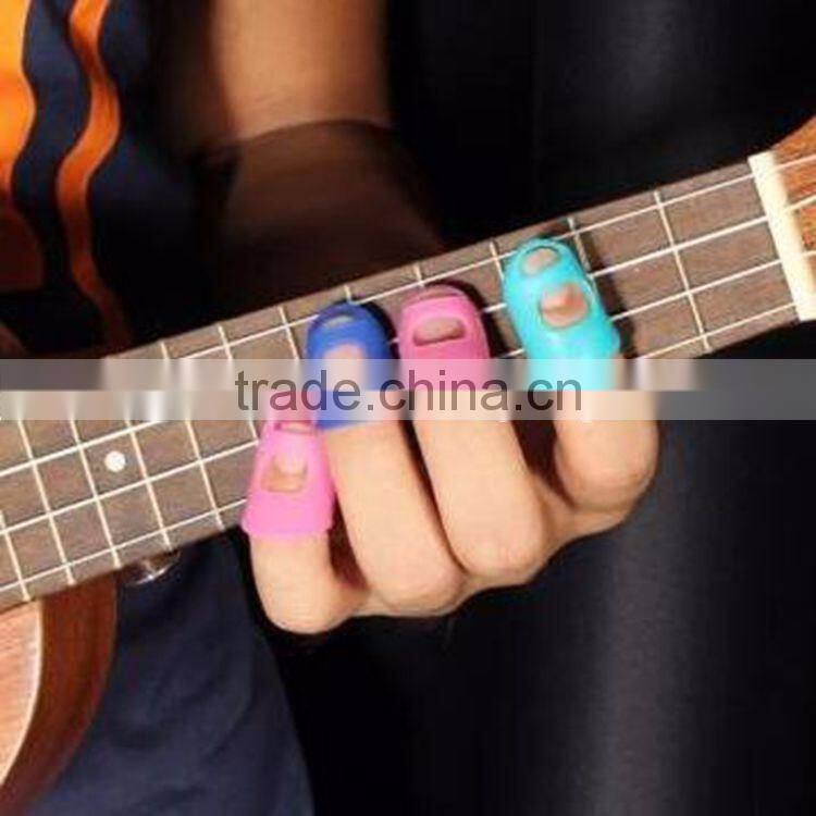 Silicone Guitar Fingertip Protectors Finger Guards for Ukulele