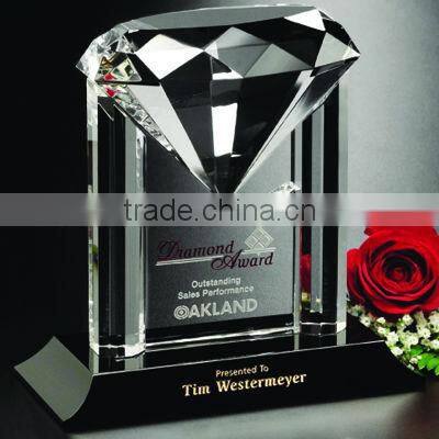 2016 wholesale crystal diamond award trophy