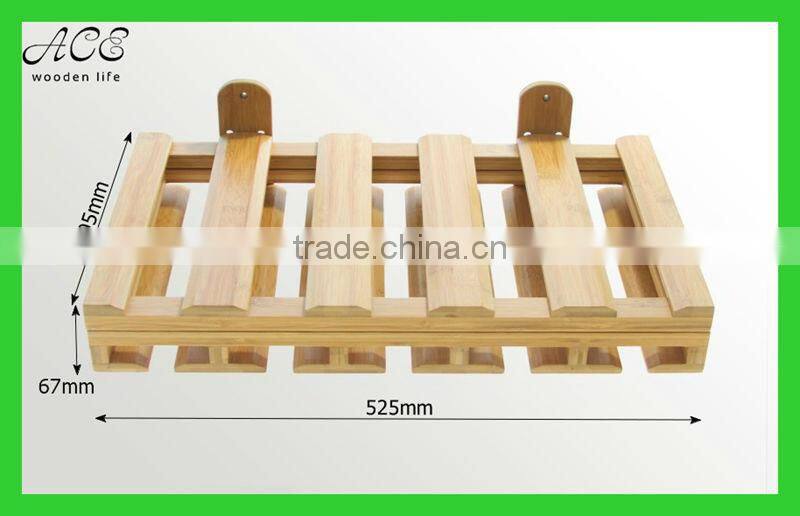 Custom bamboo wine holder Bamboo wall wine holder Bamboo wall beer holder